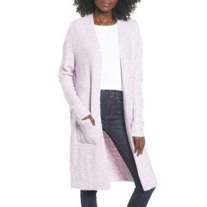 Leith Midi Open Cardigan Purple